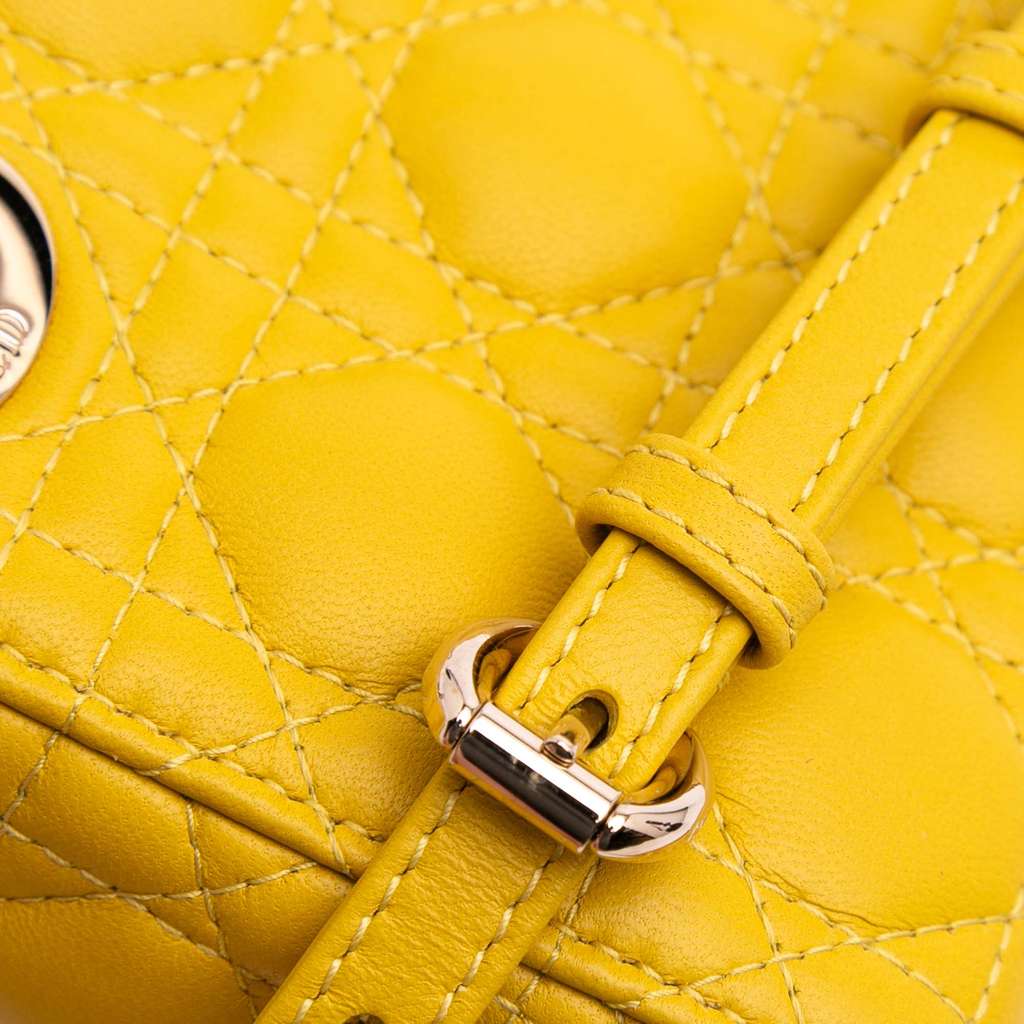 Dior Micro Lambskin Cannage Lady Dior - Image 11