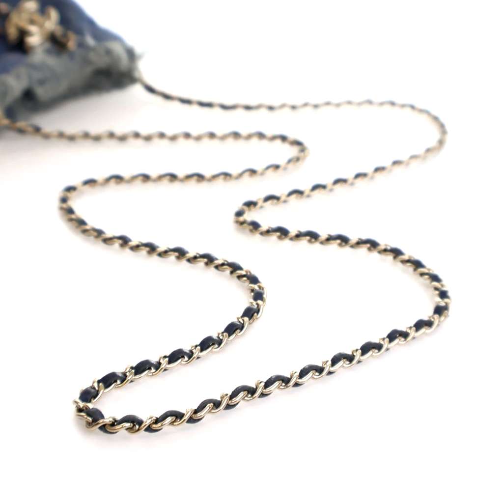 Chanel Mini Denim Mood Bucket with Chain - Image 15