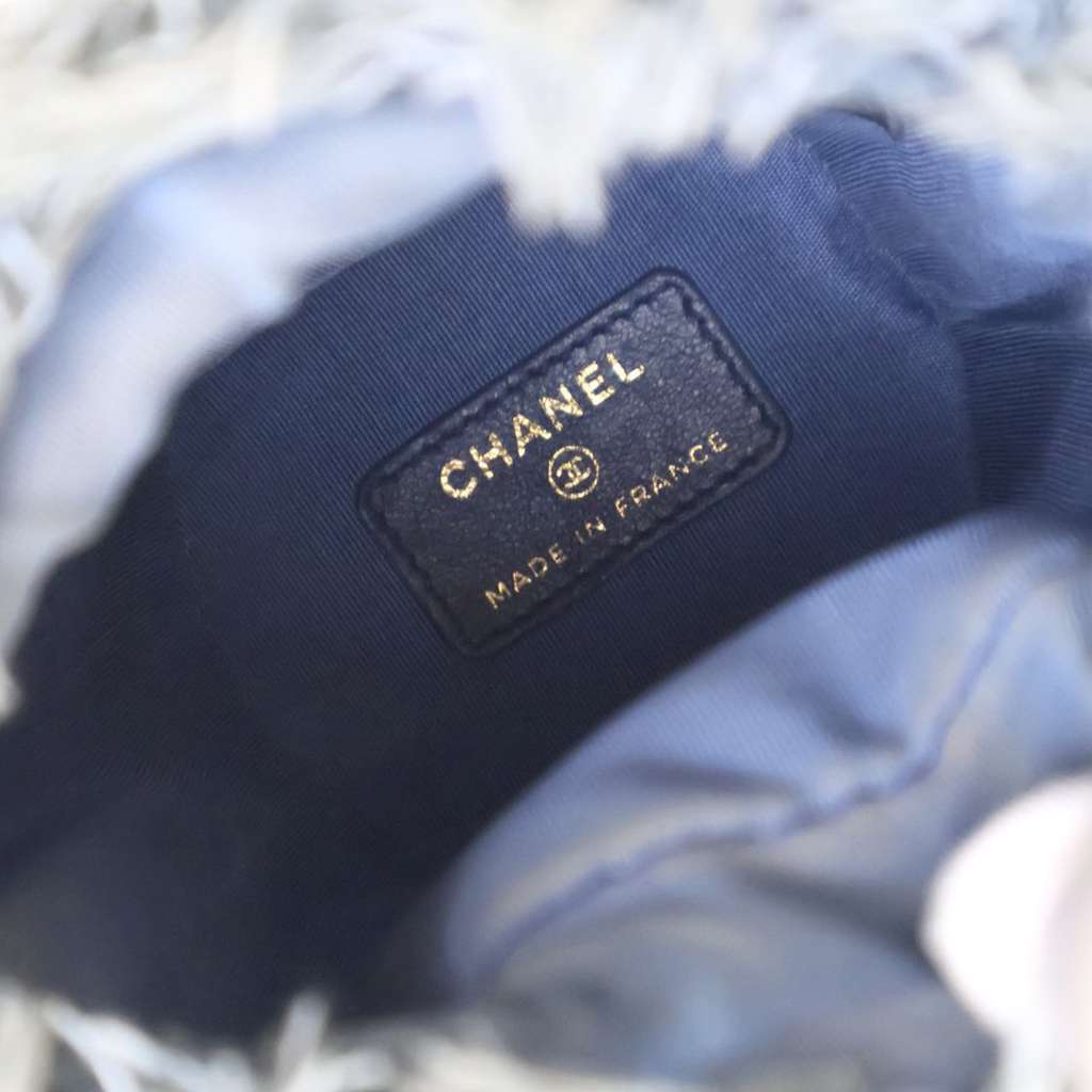 Chanel Mini Denim Mood Bucket with Chain - 4
