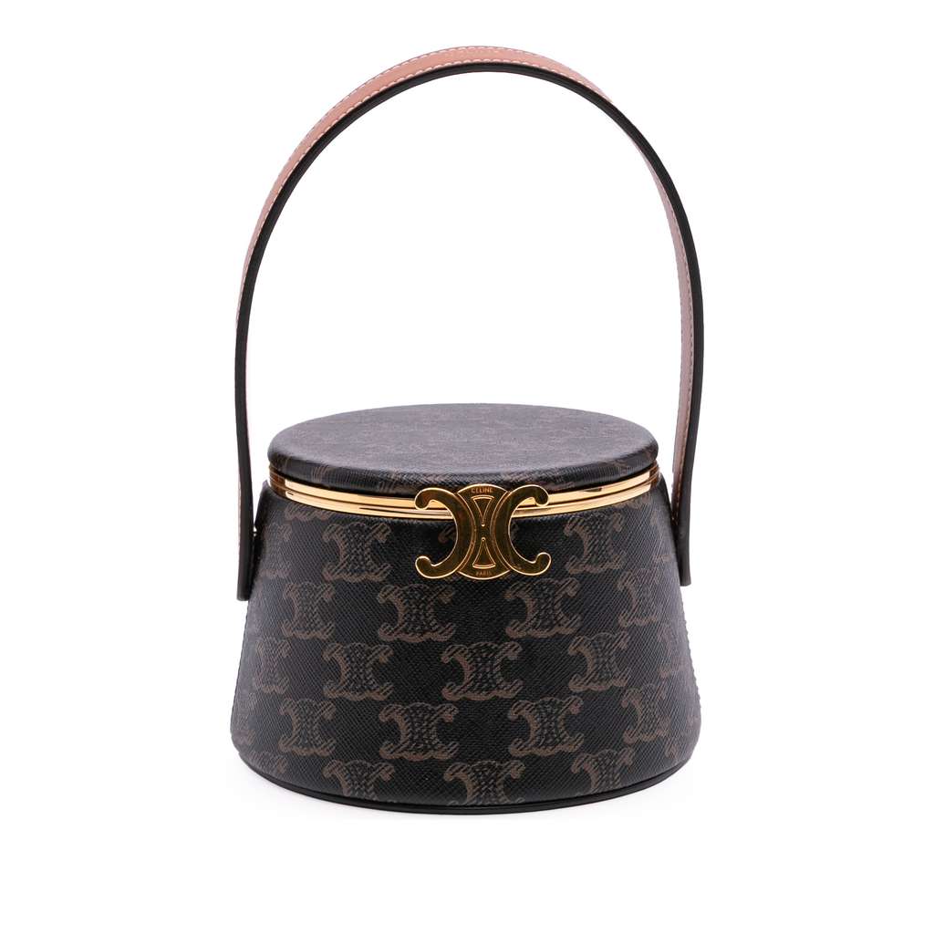 Celine Triomphe Coated Canvas Triomphe Nina Minaudiere Bag
