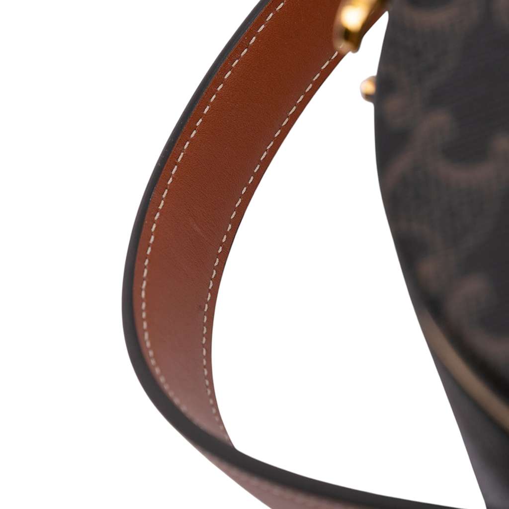 Celine Triomphe Coated Canvas Triomphe Nina Minaudiere Bag - Image 11