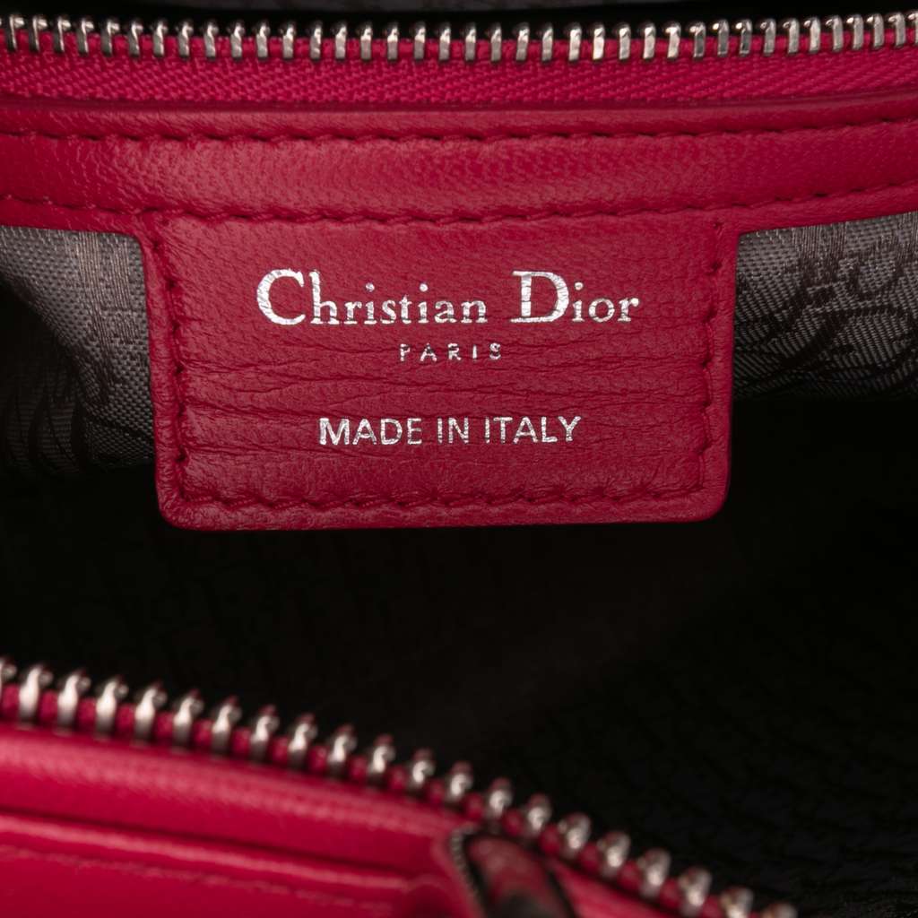 Dior Large Lambskin Cannage Lady Dior - Side view