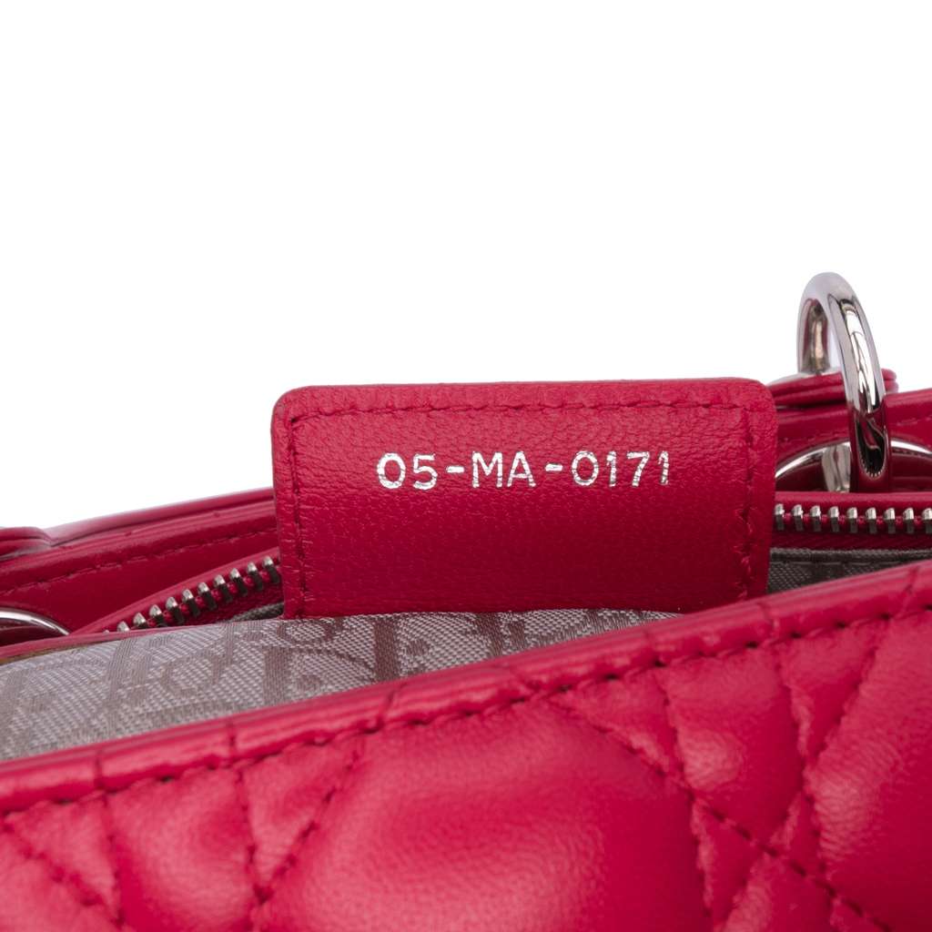 Dior Large Lambskin Cannage Lady Dior - Detail 1