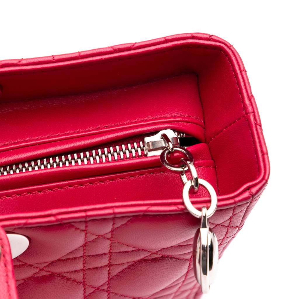 Dior Large Lambskin Cannage Lady Dior - Detail 2