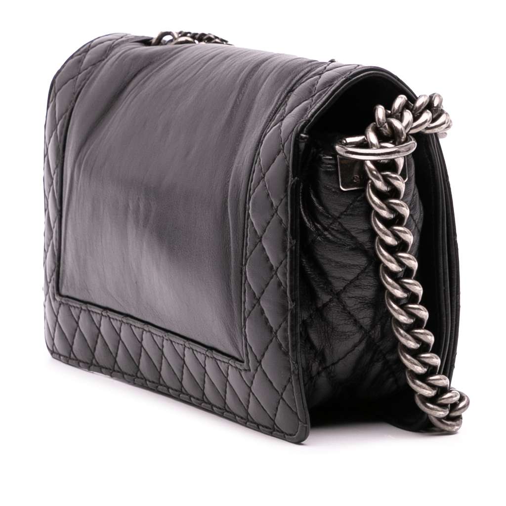 Chanel Medium Calfskin Enchained Boy Flap - Back view