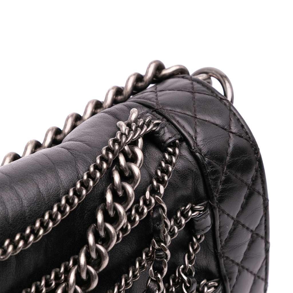 Chanel Medium Calfskin Enchained Boy Flap - Detail 2