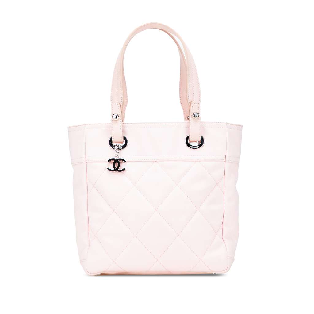Chanel Small Quilted Canvas Paris Biarritz Tote