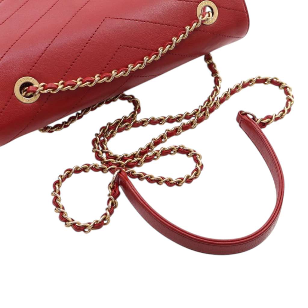 Chanel Small Chevron Lambskin Coco Envelope Flap - Image 13