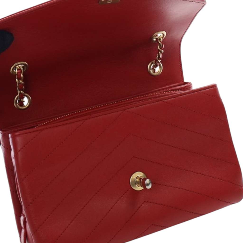 Chanel Small Chevron Lambskin Coco Envelope Flap - Detail 1