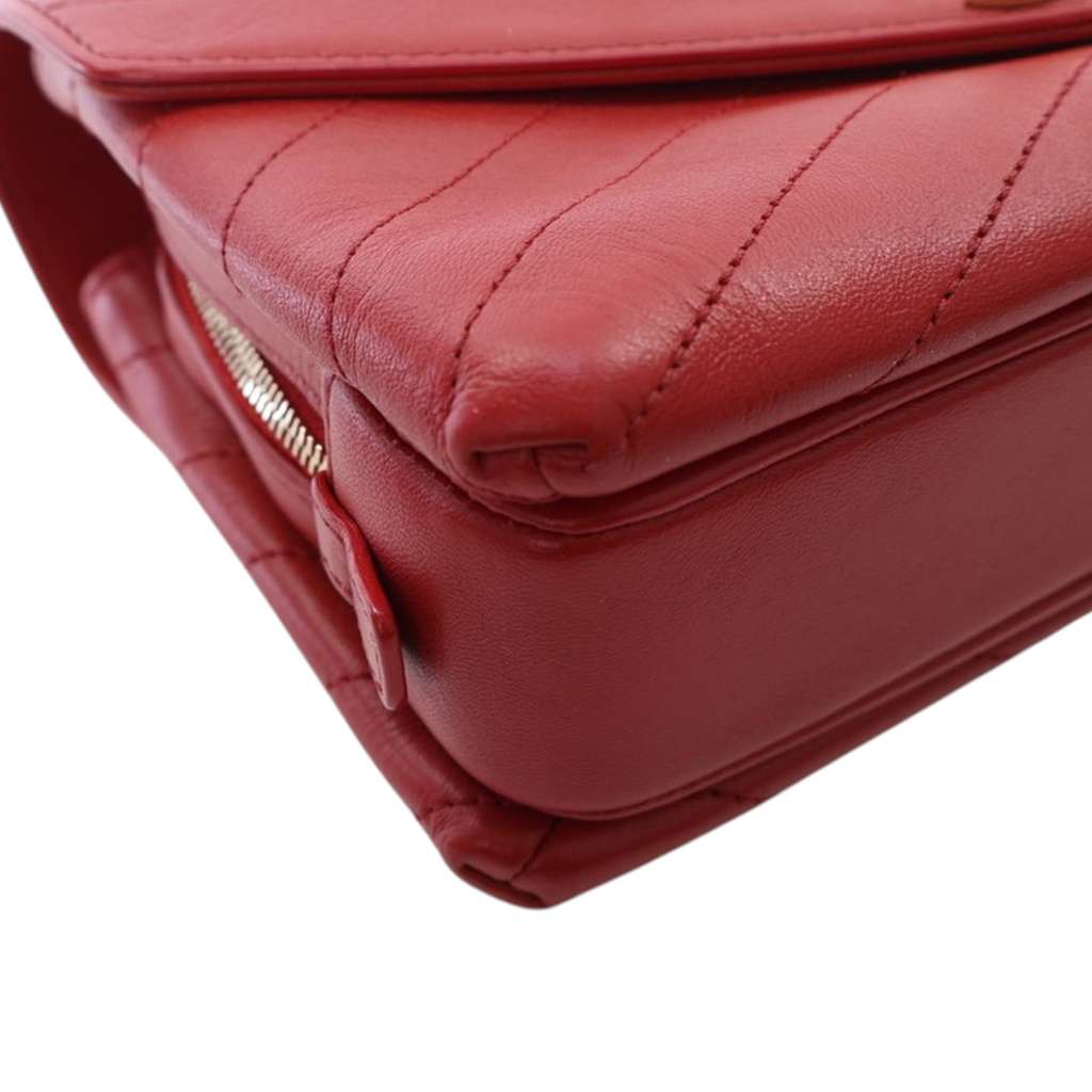 Chanel Small Chevron Lambskin Coco Envelope Flap - Image 11