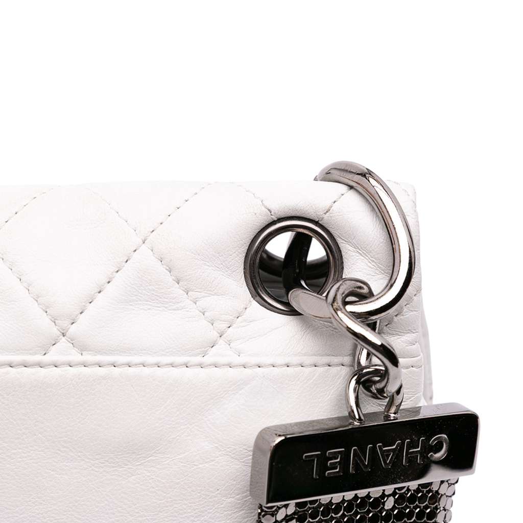 Chanel CC Quilted Soft Lambskin Chain Mail Shoulder Bag - Image 12