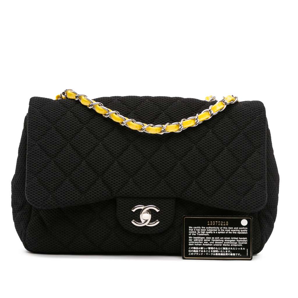 Chanel Jumbo Classic Jersey Single Flap - Image 13