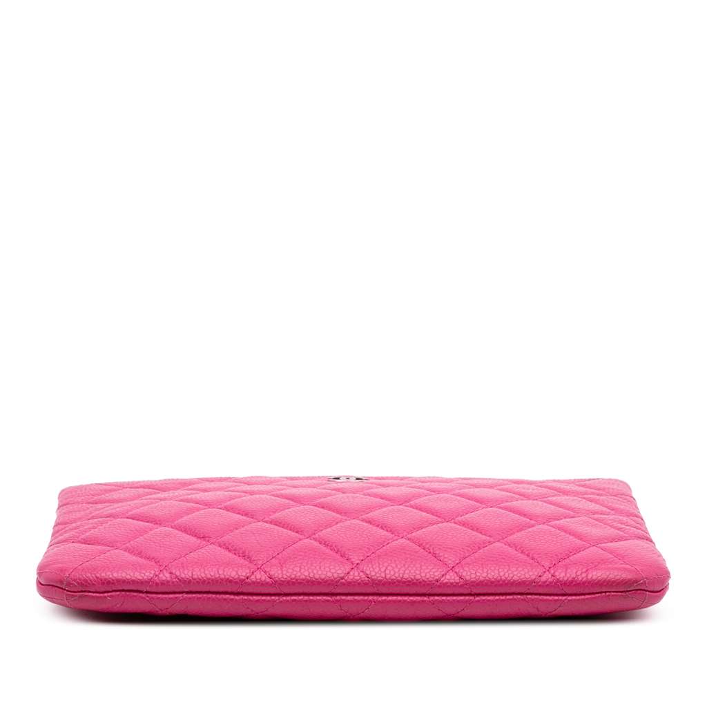 Chanel Small Quilted Caviar O Case Clutch - Image 6
