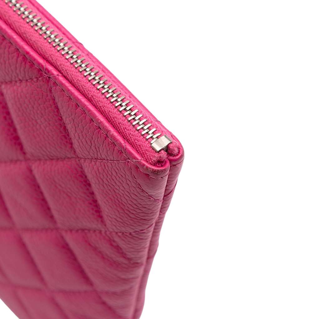 Chanel Small Quilted Caviar O Case Clutch - Image 11