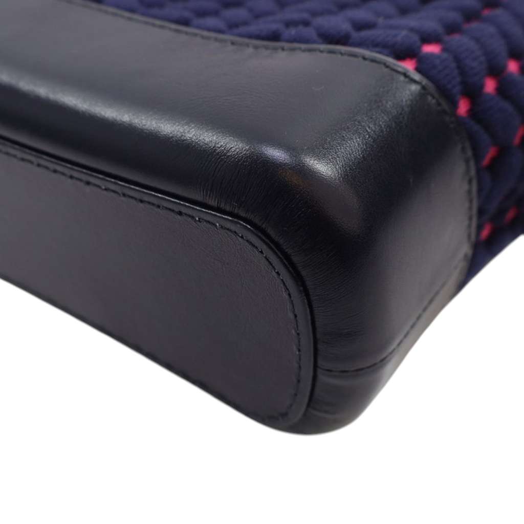 Chanel Small Knit and Calfskin Gabrielle Hobo - Image 12