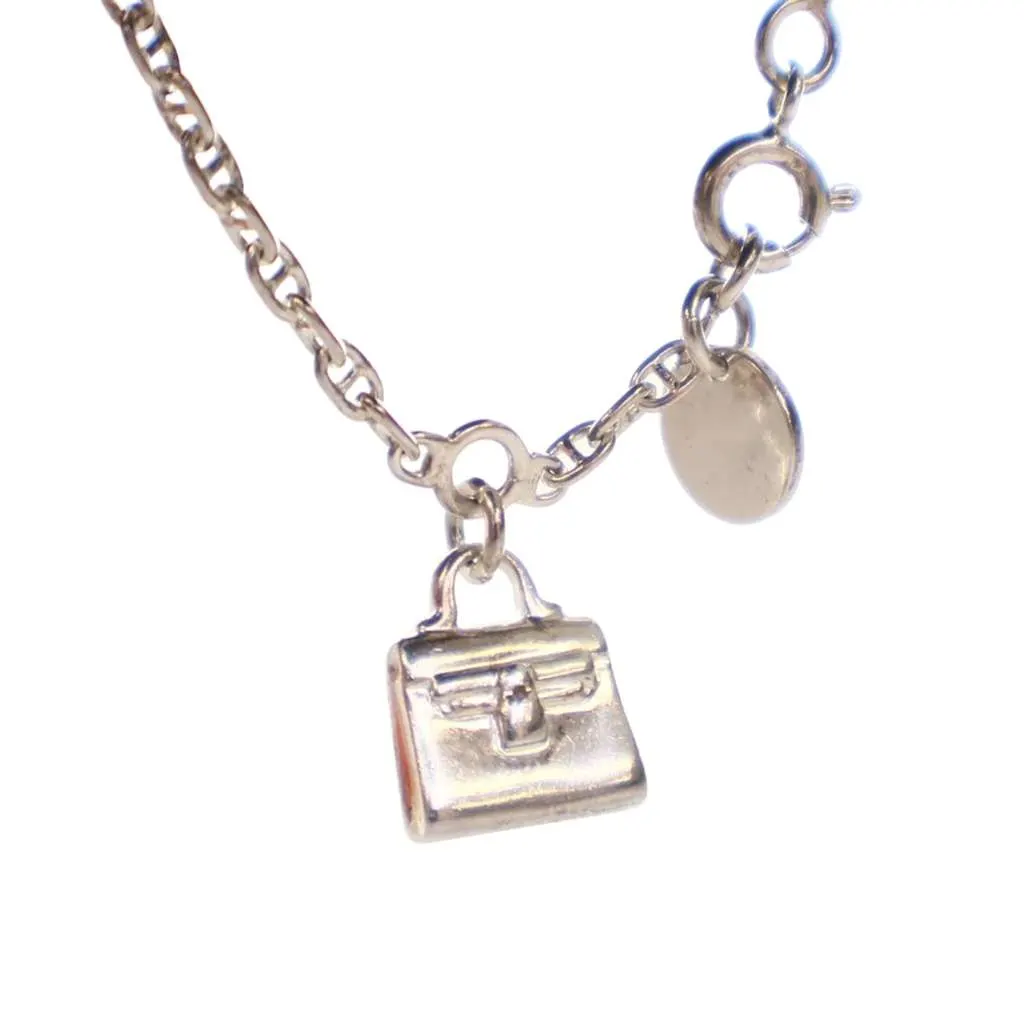 Hermès Sterling Silver Amulettes Kelly Bracelet Silver Silver Good - Front View