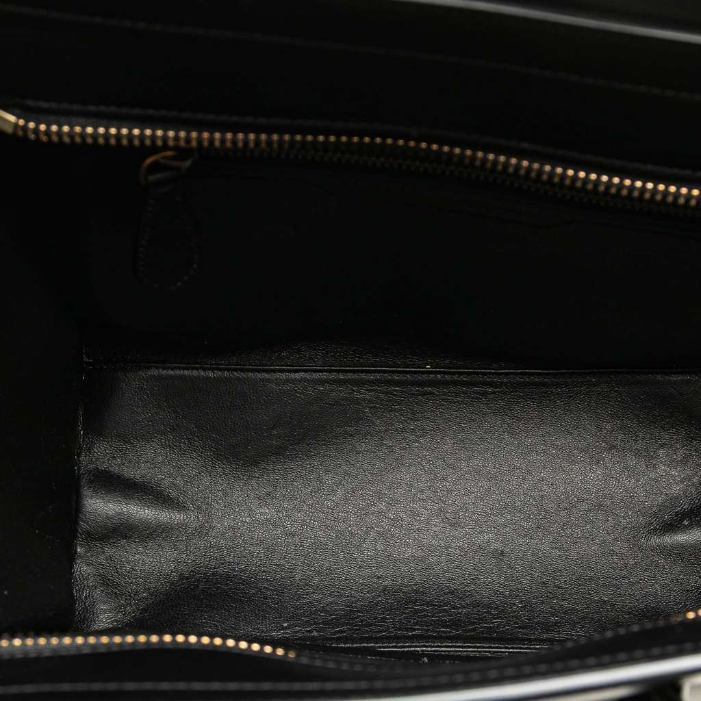 Celine Micro Bicolor Nubuck and Drummed Calfskin Luggage Tote - 4