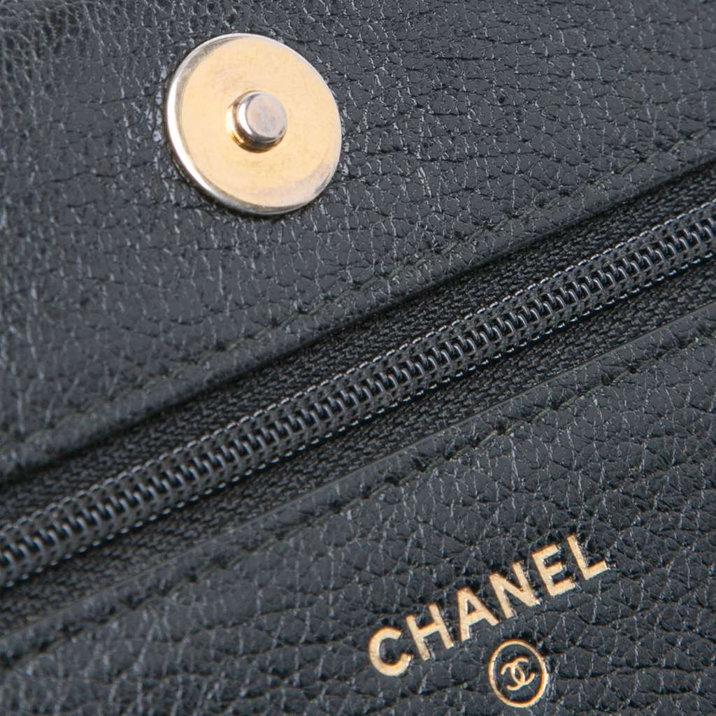 Chanel Studded Grained Calfskin Boy Wallet On Chain - Image 10