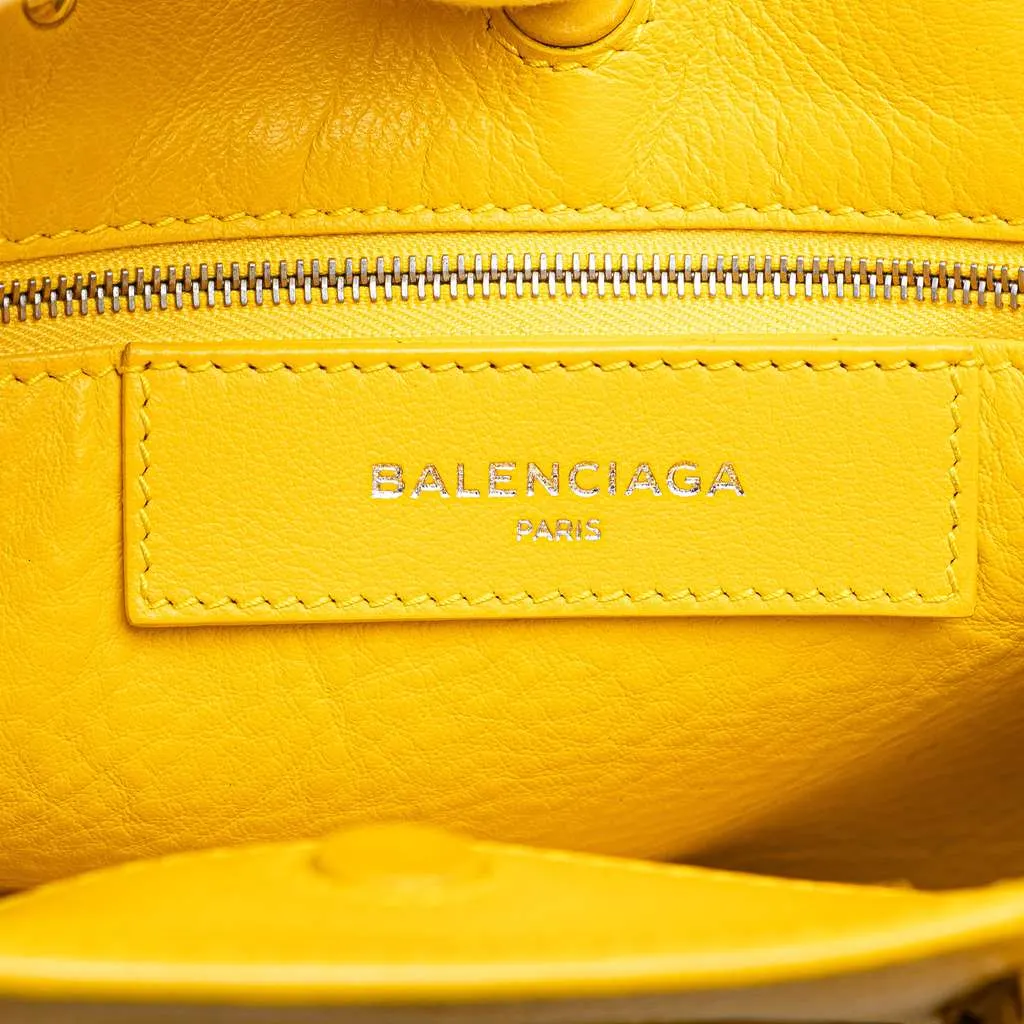 Balenciaga Veau Papier A6 Zip Around Tote Yellow Leather Good - Box View