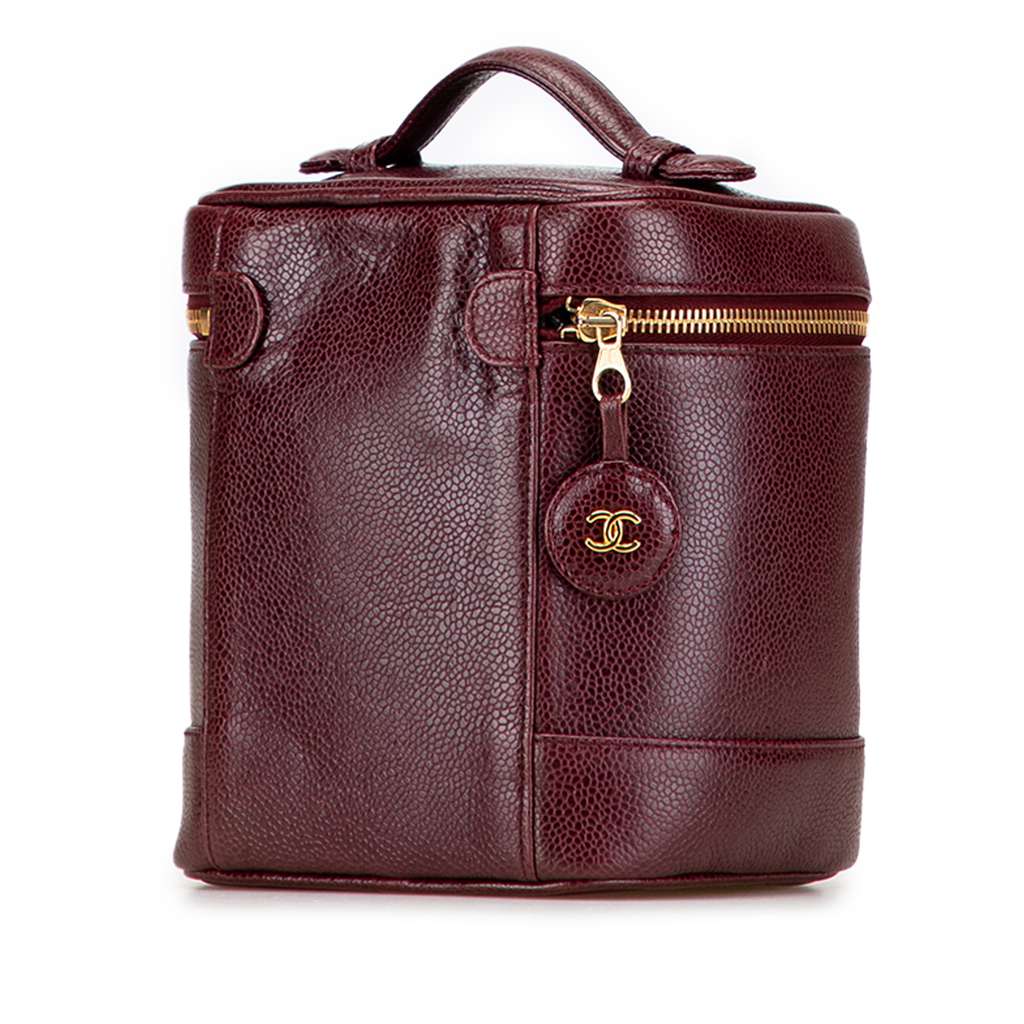 Chanel CC Caviar Vanity Bag - Back view