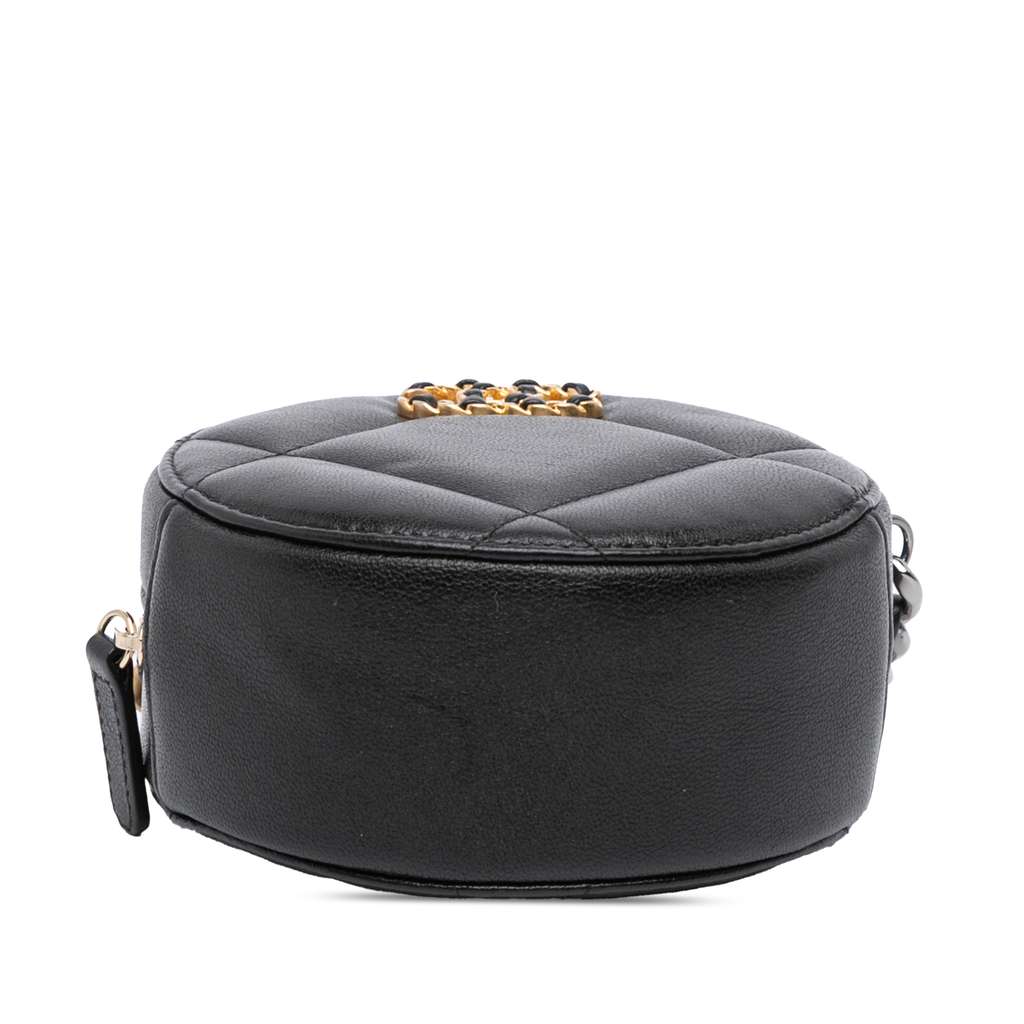 Chanel Lambskin 19 Round Clutch with Chain - Image 6