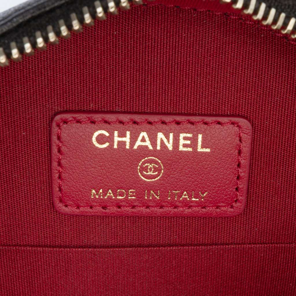 Chanel Lambskin 19 Round Clutch with Chain - Side view