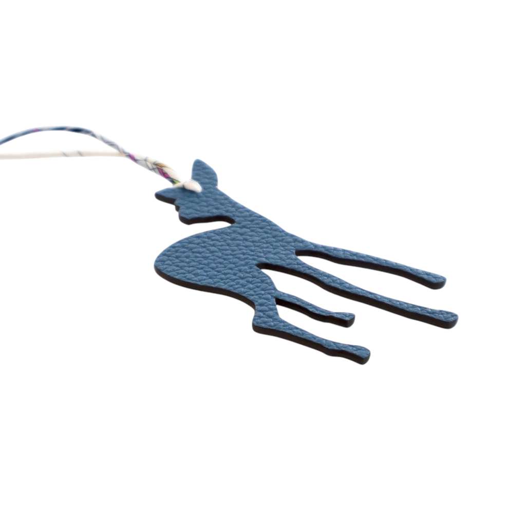 Hermès Togo and Epsom Petit H Fawn Bag Charm - Back view