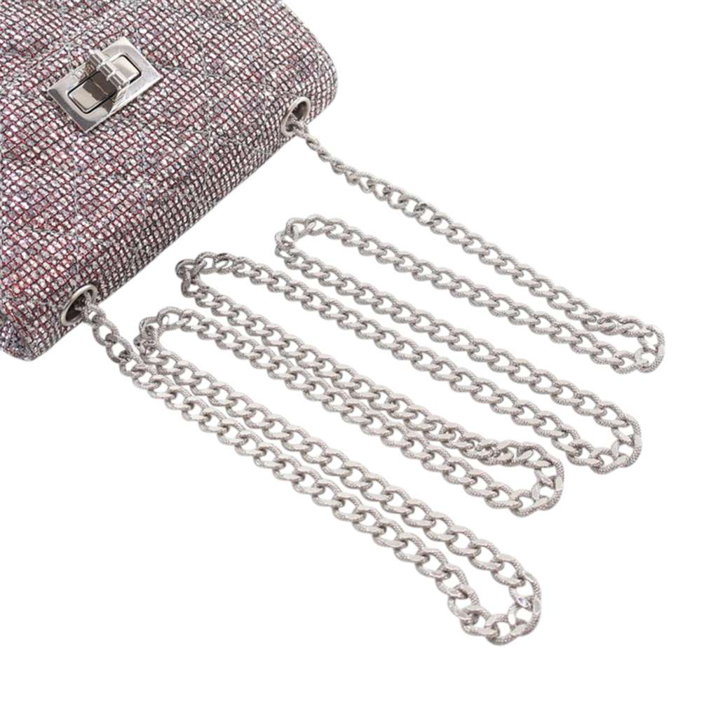 Chanel Mini Glitter Canvas Reissue 2.55 Flap - Image 12