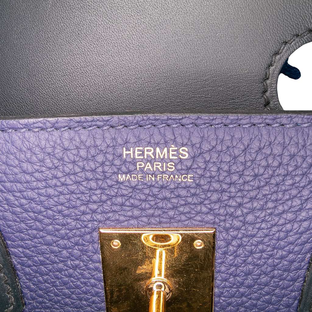 Hermès Clemence and Sombrero Verso Birkin Retourne 30 - 5