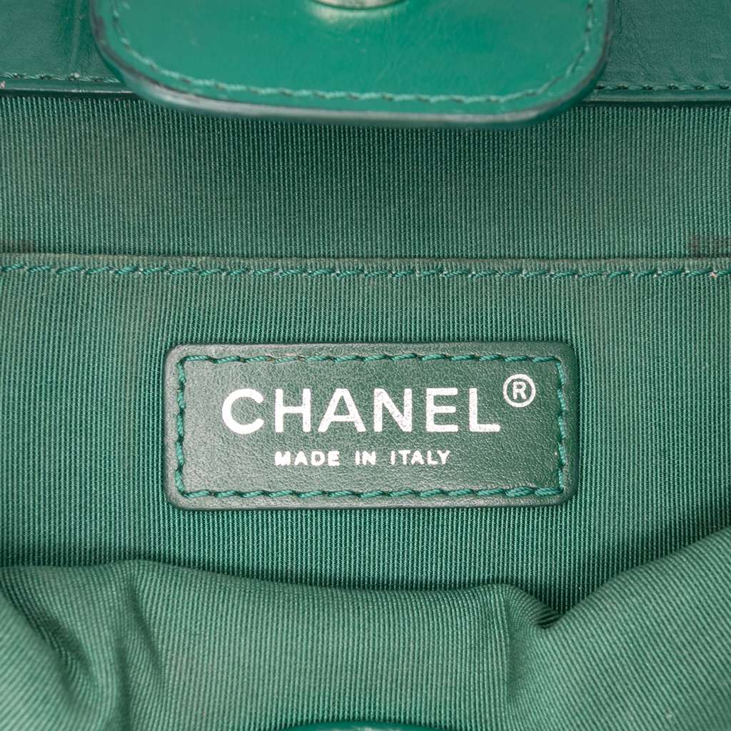 Chanel CC Quilted Crinkled Calfskin Front Pocket Crossbody - Side view