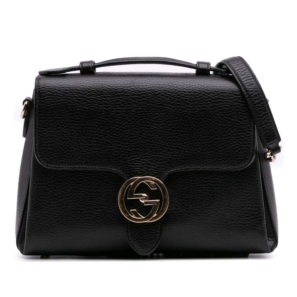 Gucci Small Dollar Calf Interlocking G Satchel