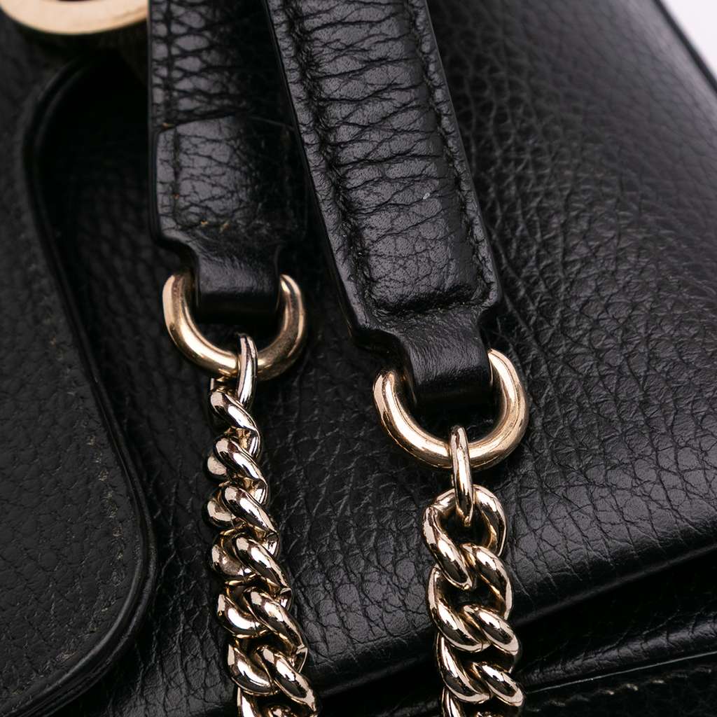 Gucci Small Dollar Calf Interlocking G Satchel - Image 12