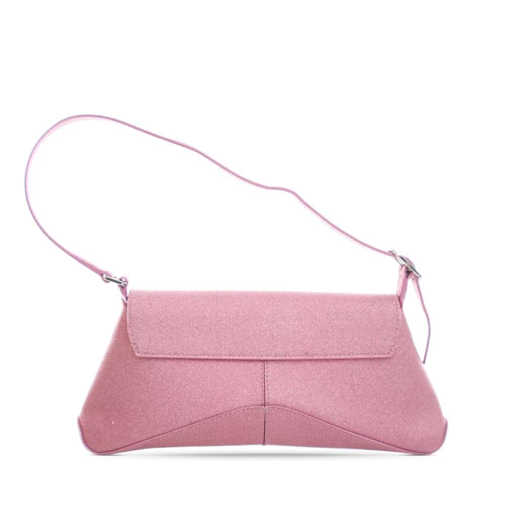 Balenciaga Small Glitter Fabric XX Flap - Back view