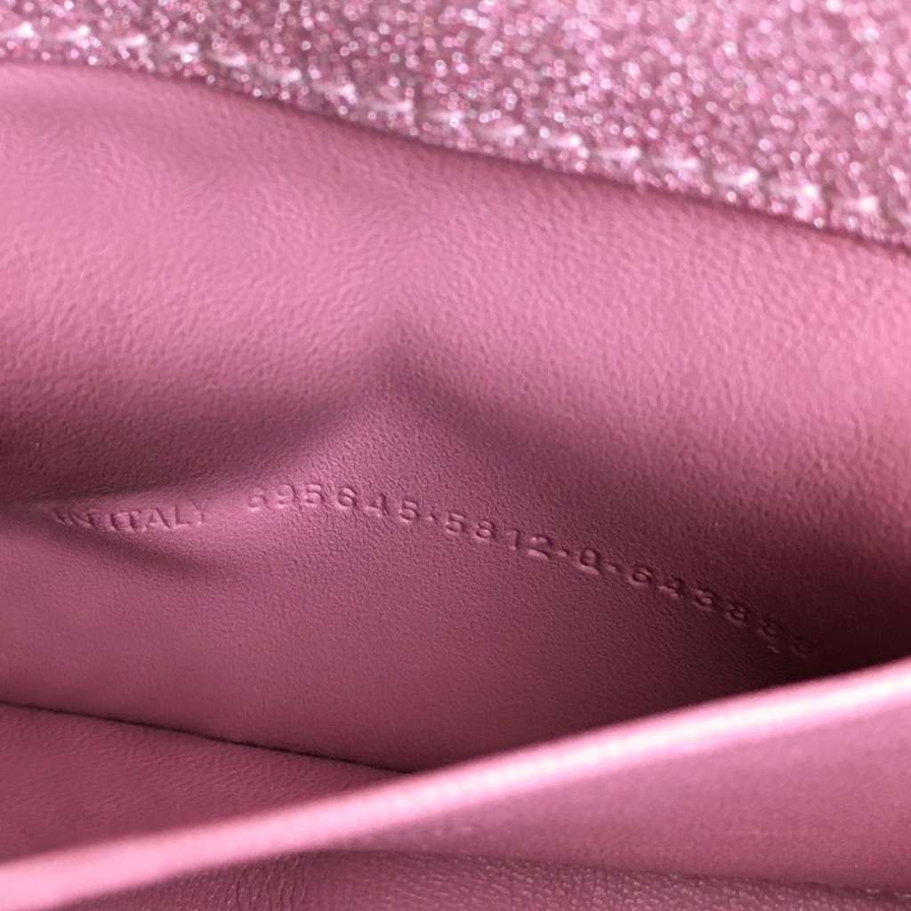 Balenciaga Small Glitter Fabric XX Flap - Side view
