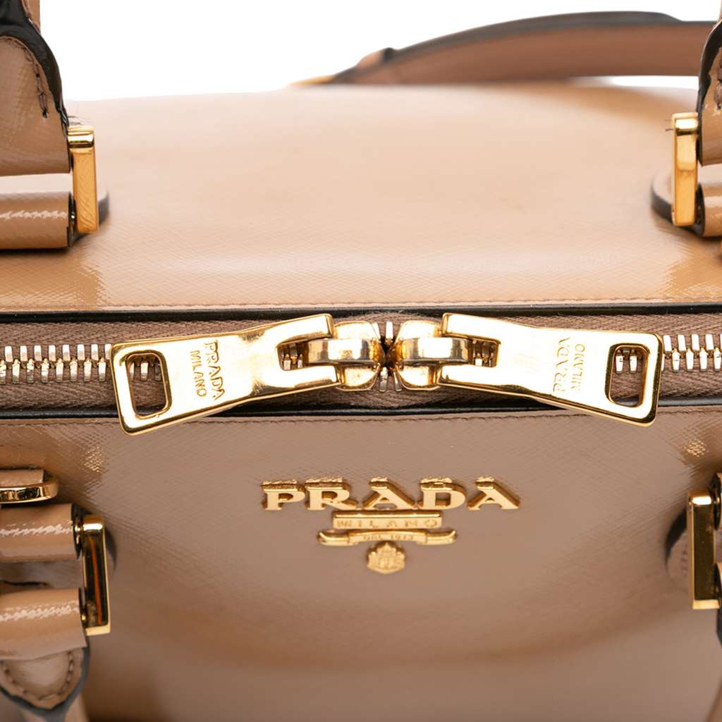 Prada Medium Saffiano Vernice Promenade Satchel - Image 10