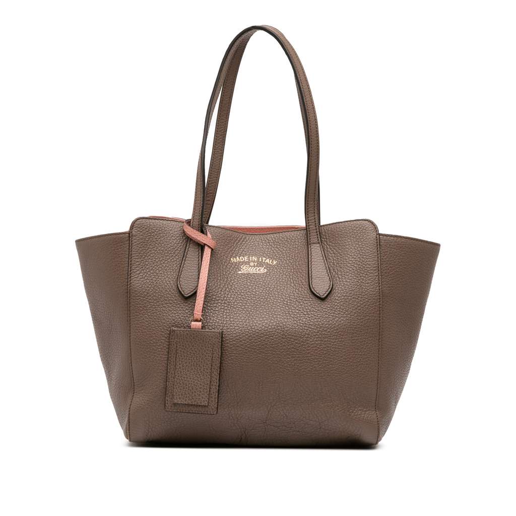 Gucci Small Leather Swing Tote