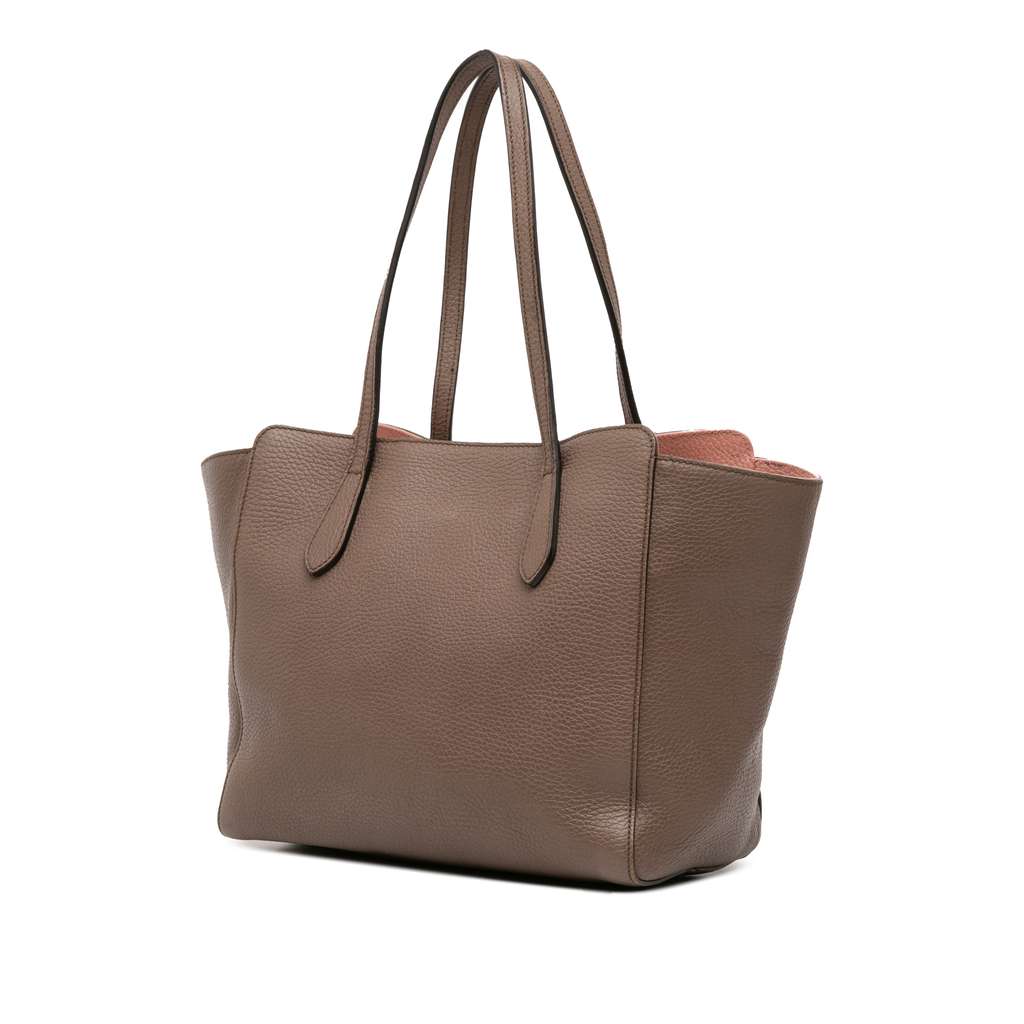 Gucci Small Leather Swing Tote - Back view