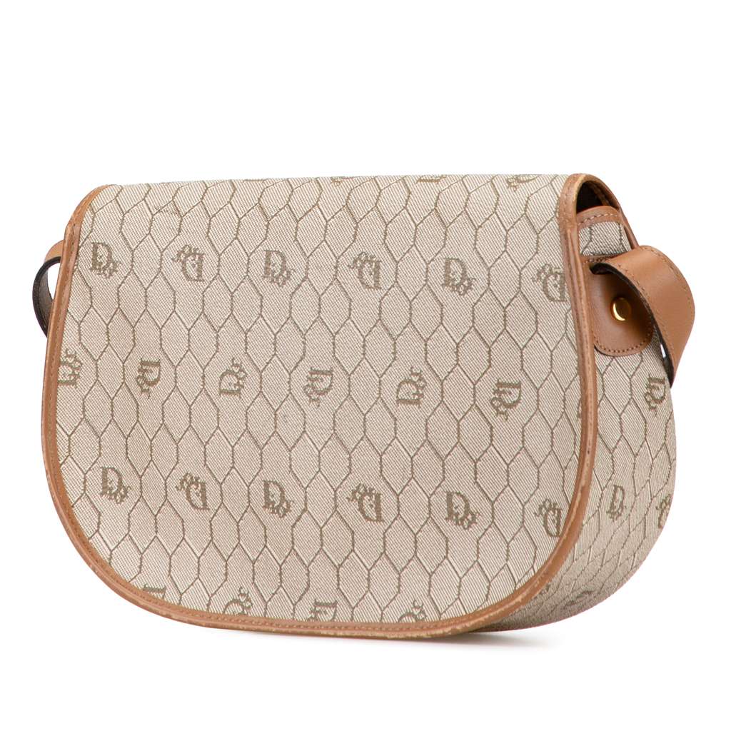 Dior Honeycomb Coated Canvas Crossbody - Back view