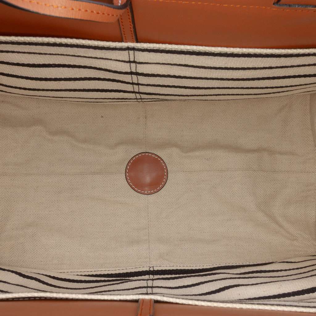 Loewe Paulas Ibiza Large Canvas Stripes Cushion Tote - 4