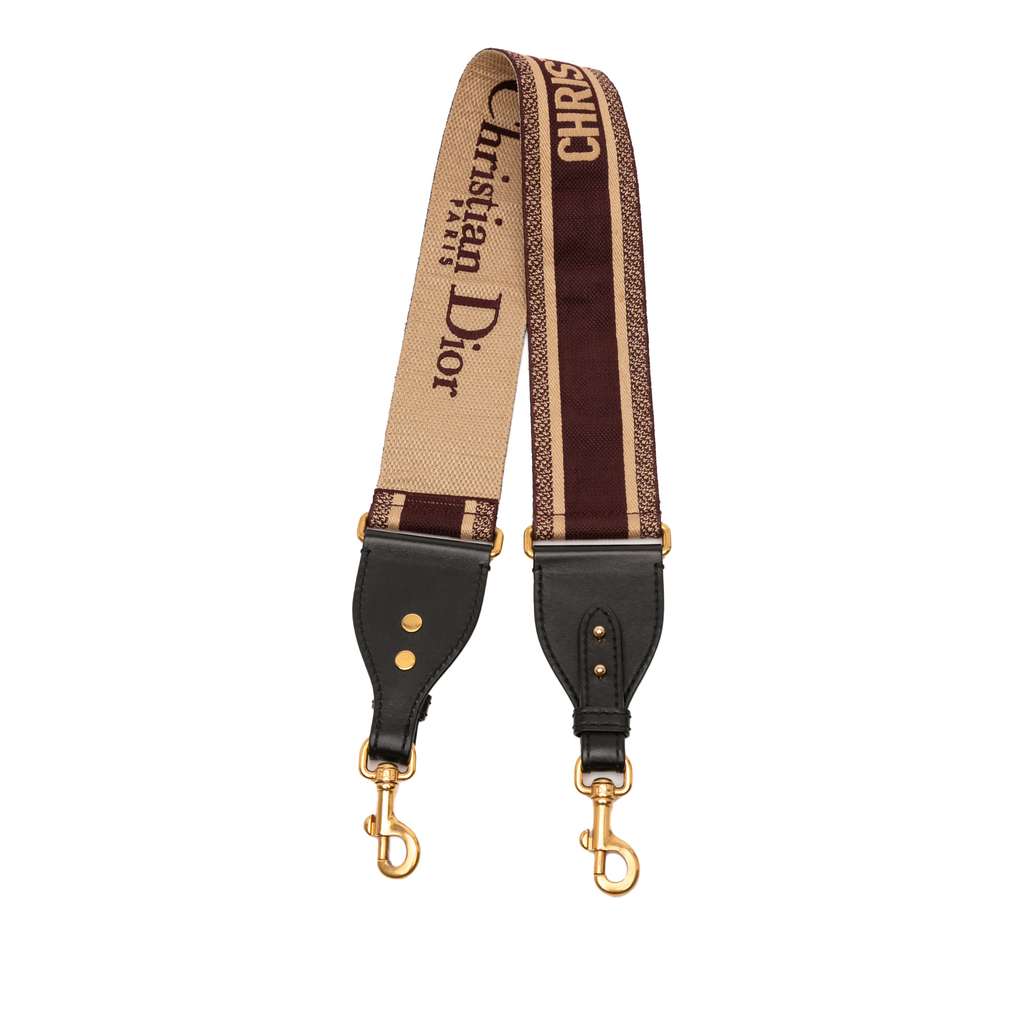 Dior Canvas Logo Embroidered Shoulder Strap - 2