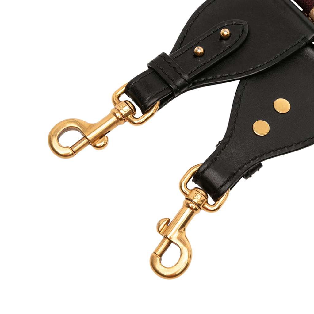 Dior Canvas Logo Embroidered Shoulder Strap - 5