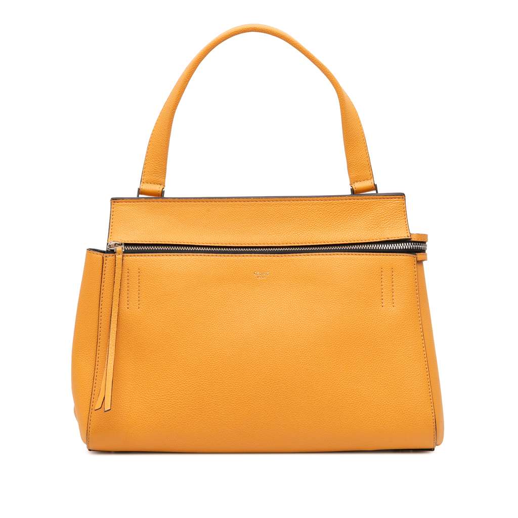 Celine Small Drummed Calfskin Edge Handbag