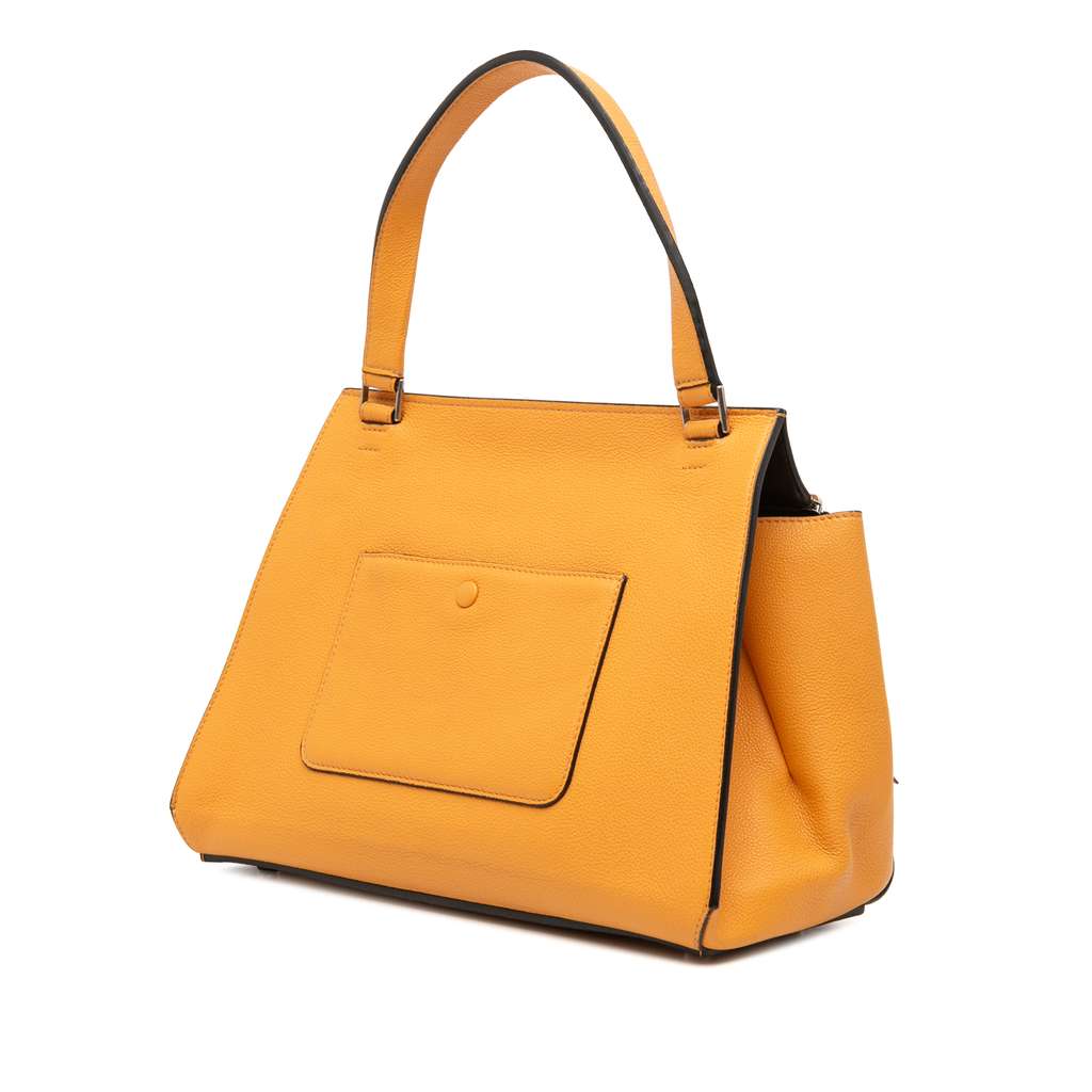 Celine Small Drummed Calfskin Edge Handbag - Back view