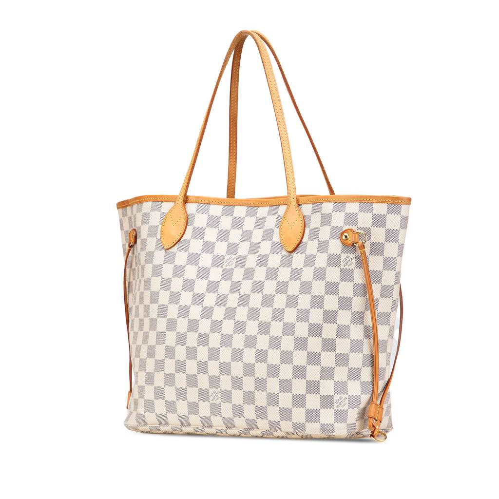 Louis Vuitton Damier Azur Neverfull MM - Back view
