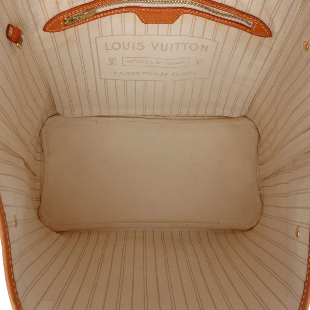 Louis Vuitton Damier Azur Neverfull MM - Side view