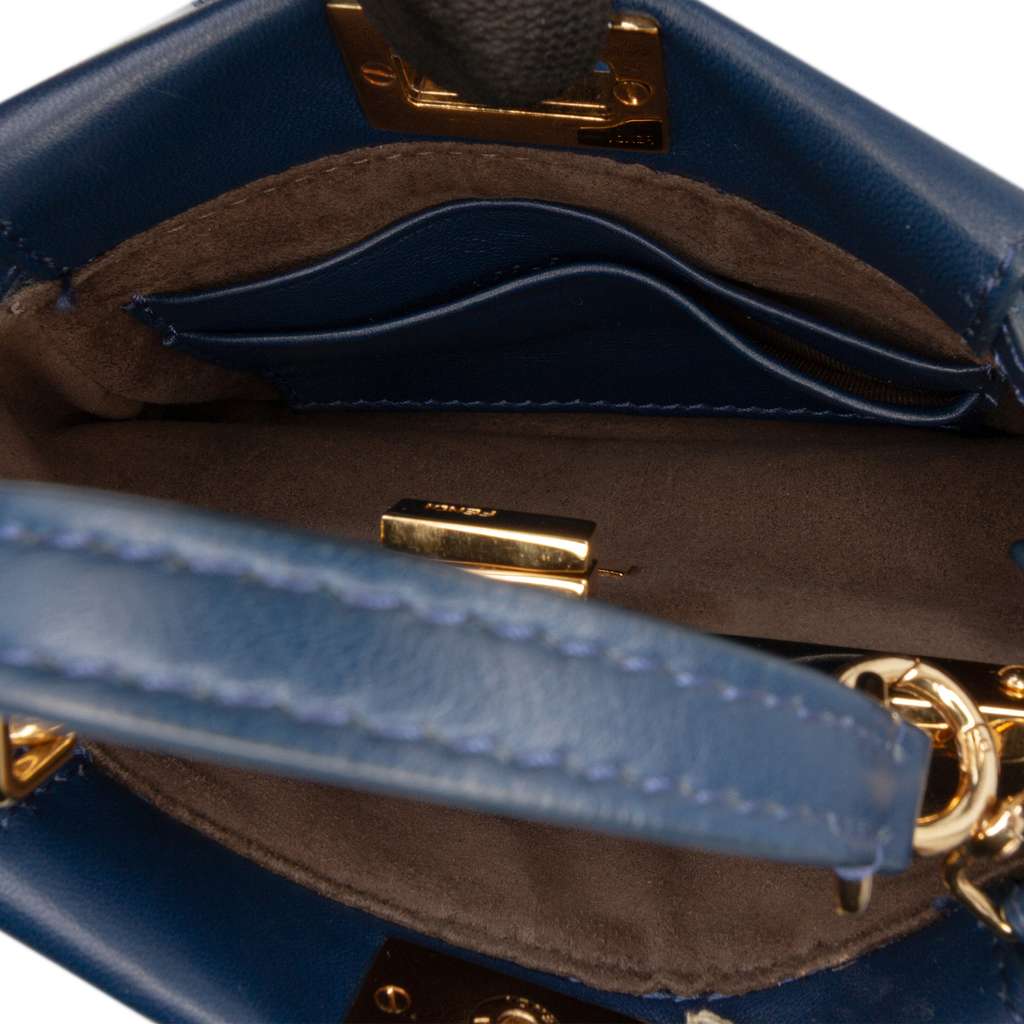 Fendi Micro Shearling Peekaboo Satchel - 4