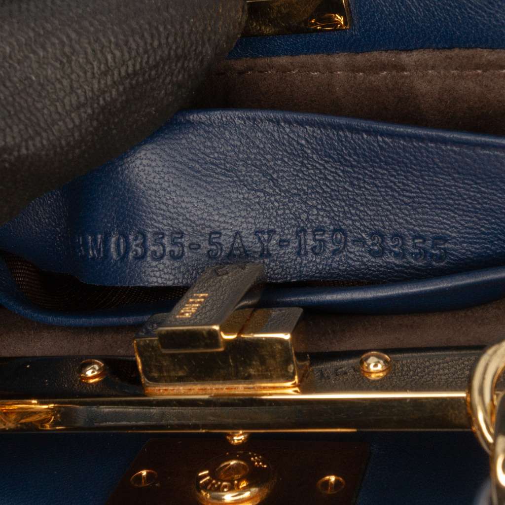 Fendi Micro Shearling Peekaboo Satchel - Side view