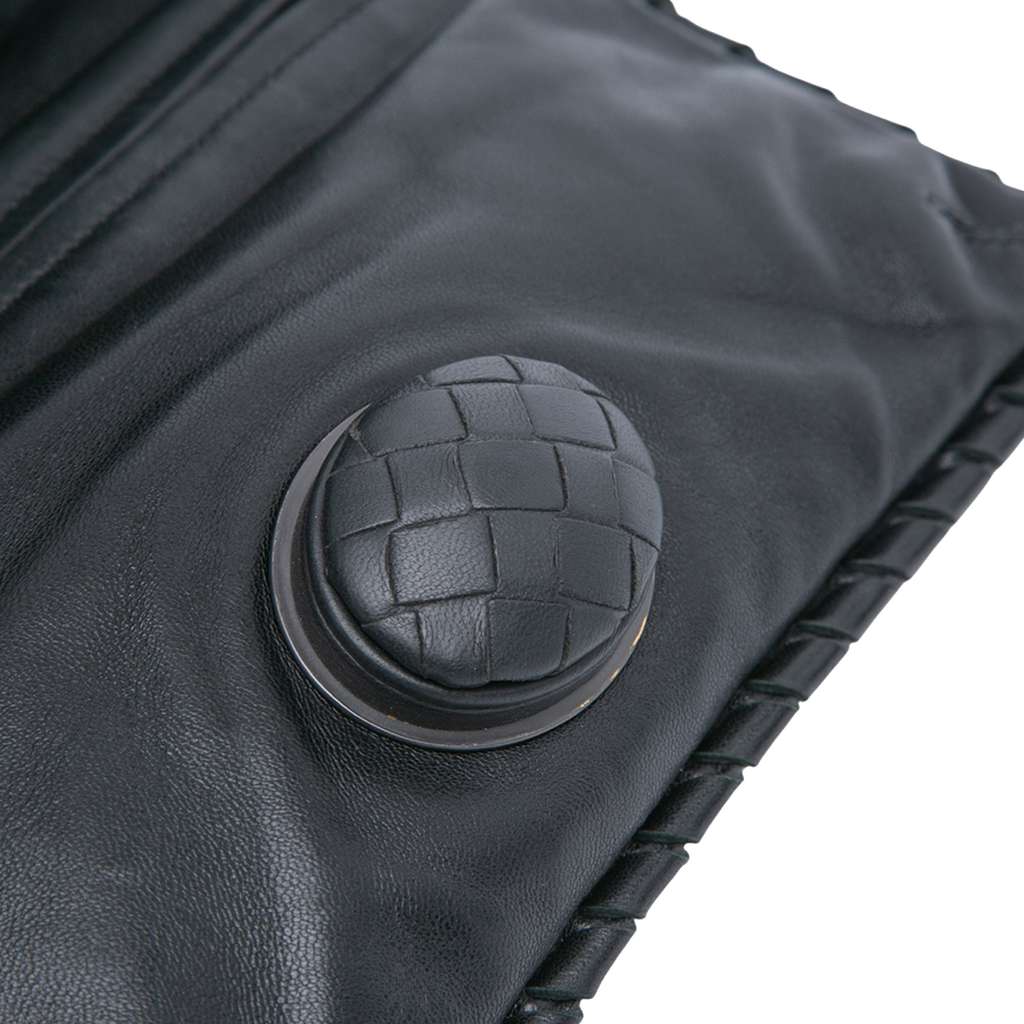 Bottega Veneta Nappa Intrecciato Turn Lock Clutch - Image 11