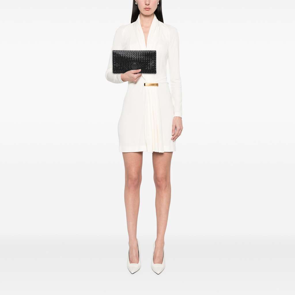 Bottega Veneta Nappa Intrecciato Turn Lock Clutch - Image 12