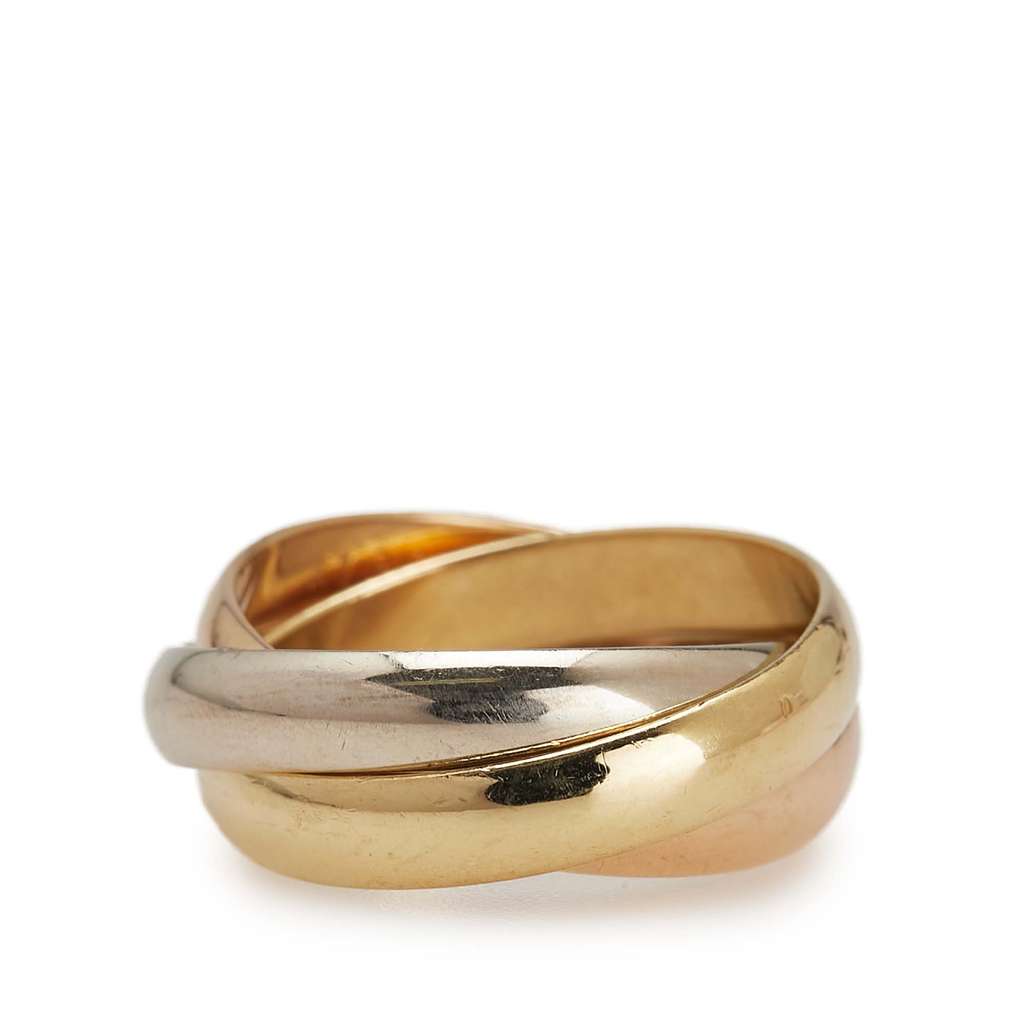 Cartier 18K Tricolor Gold Classic Trinity Ring - Image 6